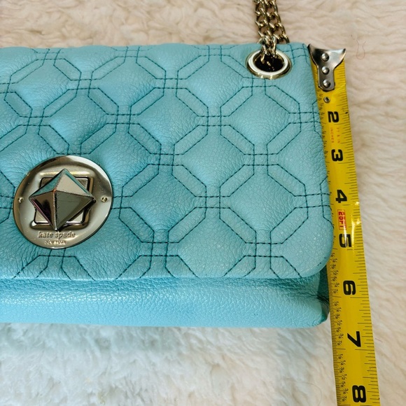 Kate Spade NY Natalia Flap Grain Leather Small Shoulder/Crossbody Bag 11”x6.5”x3 - Picture 6 of 16